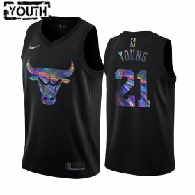 Dres Chicago Bulls Thaddeus Young 21 Iridescent HWC Collection Swingman - Dječji